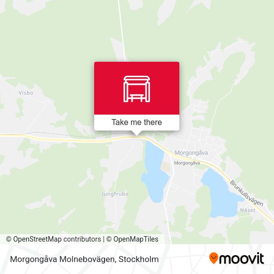Morgongåva Molnebovägen map