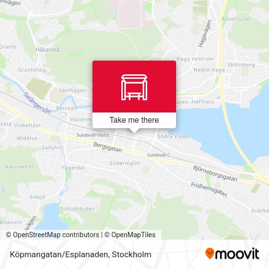 Köpmangatan/Esplanaden map