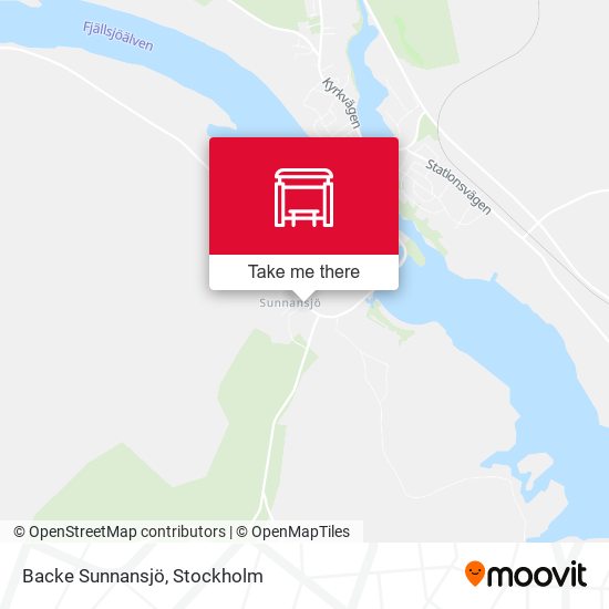 Backe Sunnansjö map