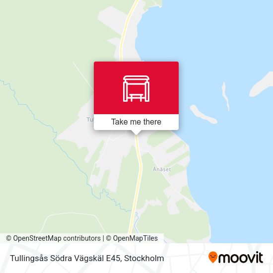 Tullingsås Södra Vägskäl E45 map