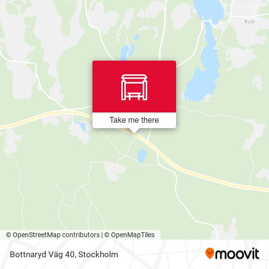 Bottnaryd Väg 40 map