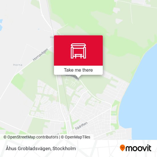 Åhus Grobladsvägen map