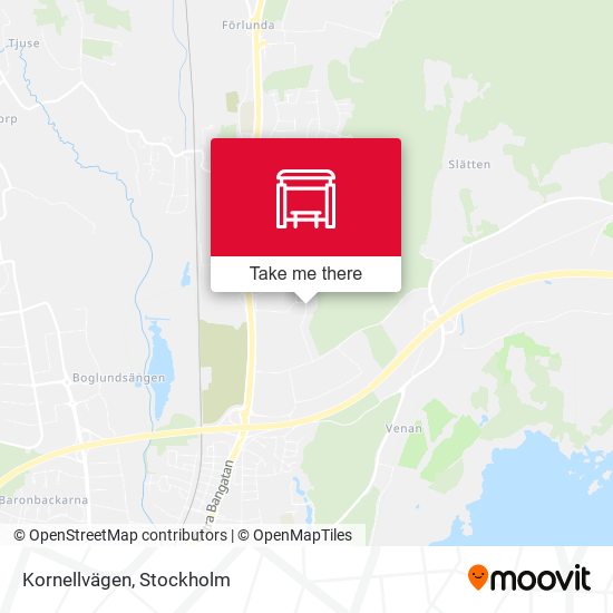 Kornellvägen map