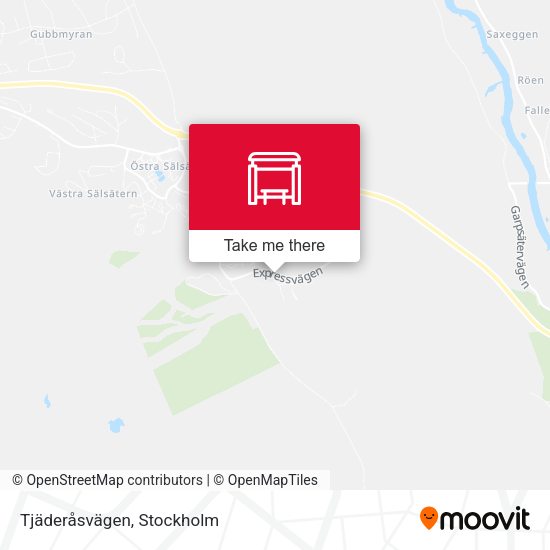 Tjäderåsvägen map