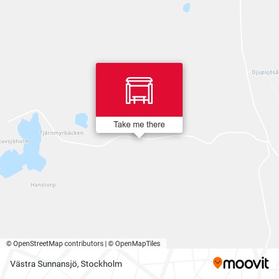 Västra Sunnansjö map