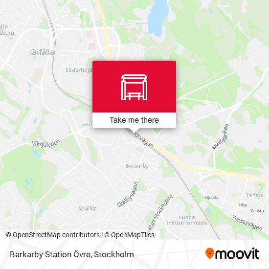 Barkarby Station Övre map