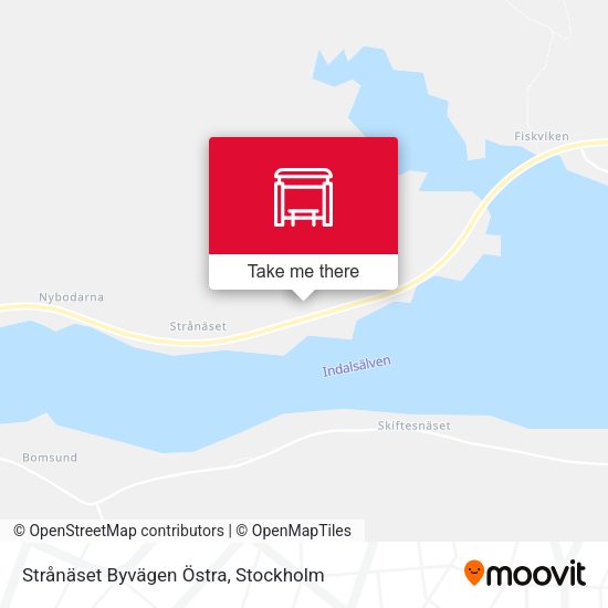 Strånäset Byvägen Östra map