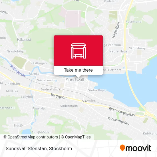Sundsvall Stenstan map
