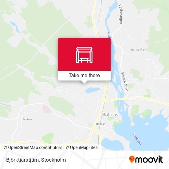 Björktjäratjärn map