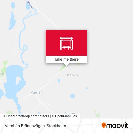 Vemhån Brännavägen map
