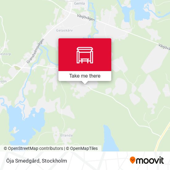 Öja Smedgård map