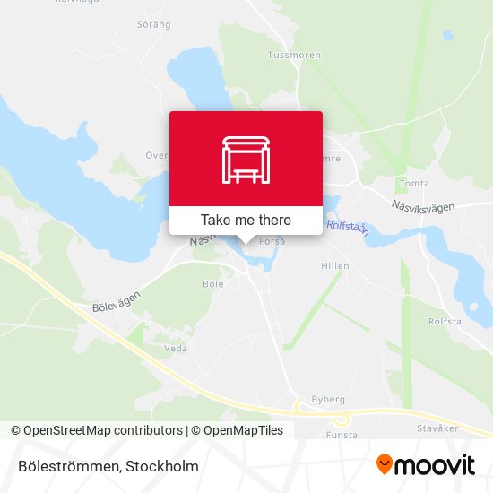 Böleströmmen map