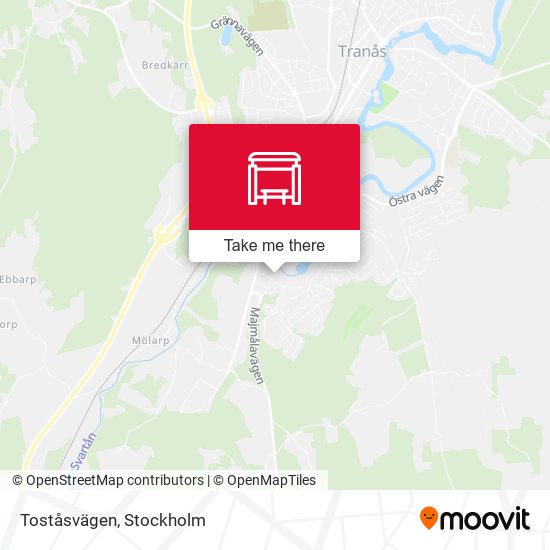 Toståsvägen map
