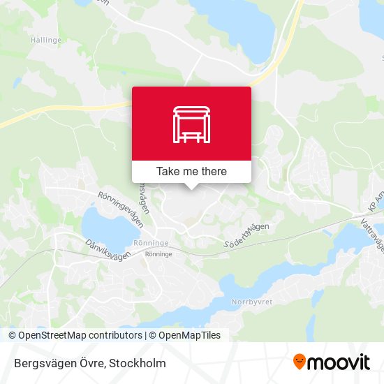 Bergsvägen Övre map
