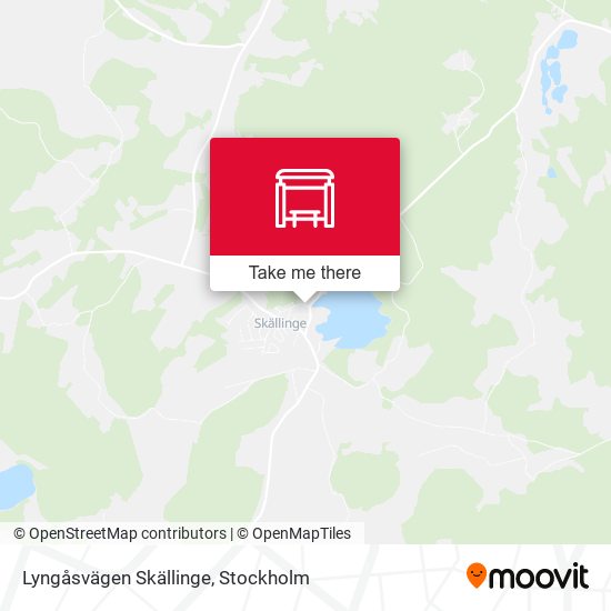 Lyngåsvägen Skällinge map