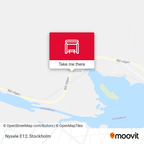 Nysele E12 map