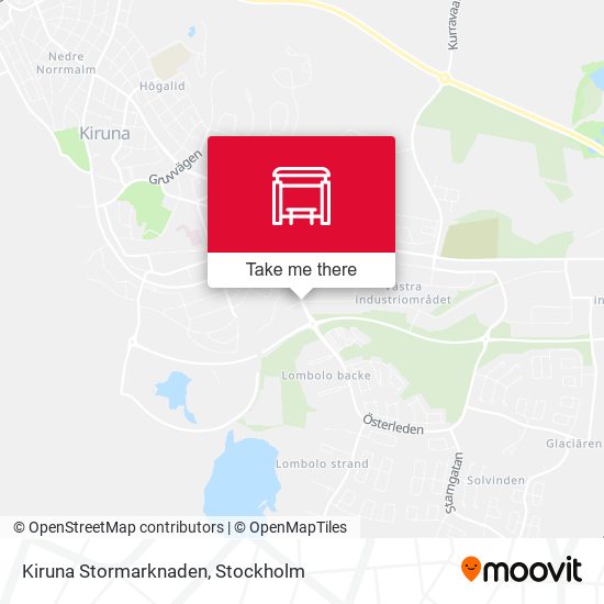 Kiruna Stormarknaden map