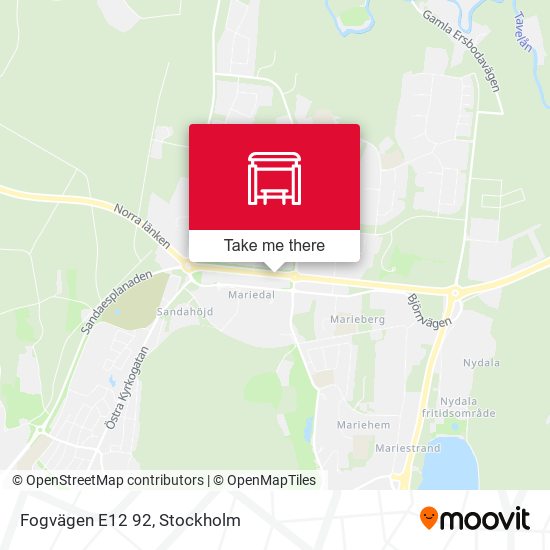 Fogvägen E12 92 map