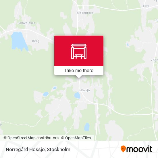 Norregård Hössjö map