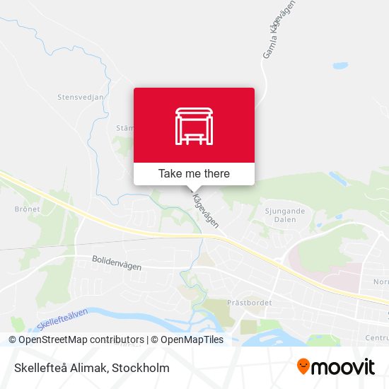 Skellefteå Alimak map