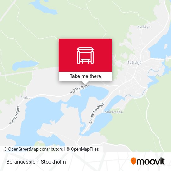 Borängessjön map