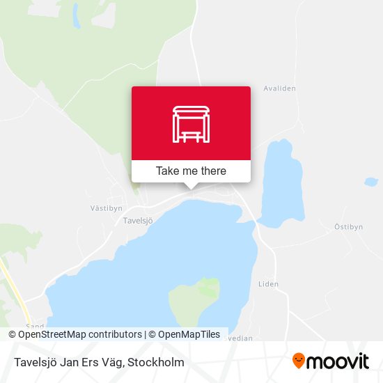 Tavelsjö Jan Ers Väg map
