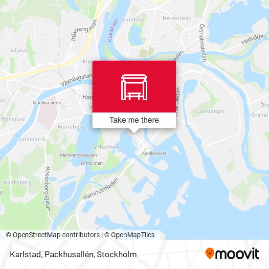 Karlstad, Packhusallén map