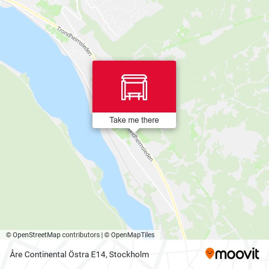 Åre Continental Östra E14 map