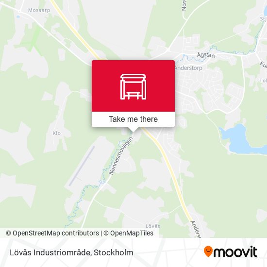 Lövås Industriområde map