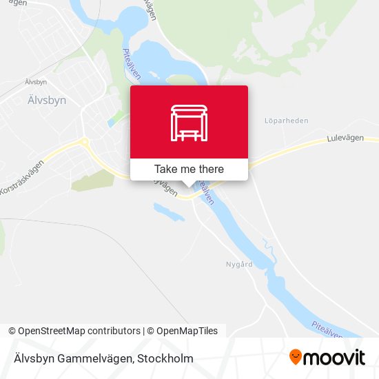 Älvsbyn Gammelvägen map