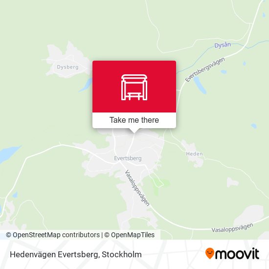 Hedenvägen Evertsberg map