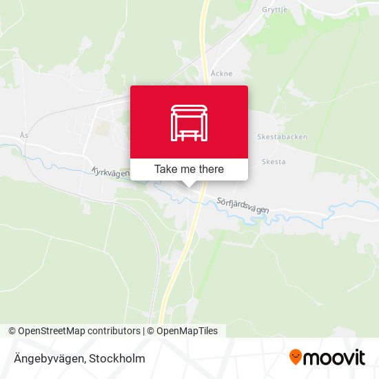 Ängebyvägen map