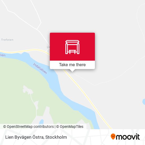Lien Byvägen Östra map