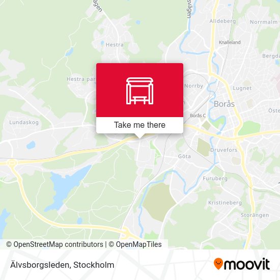 Älvsborgsleden map