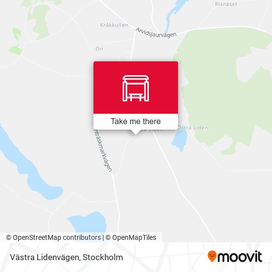 Västra Lidenvägen map
