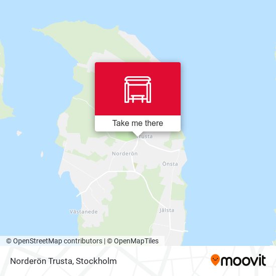 Norderön Trusta map