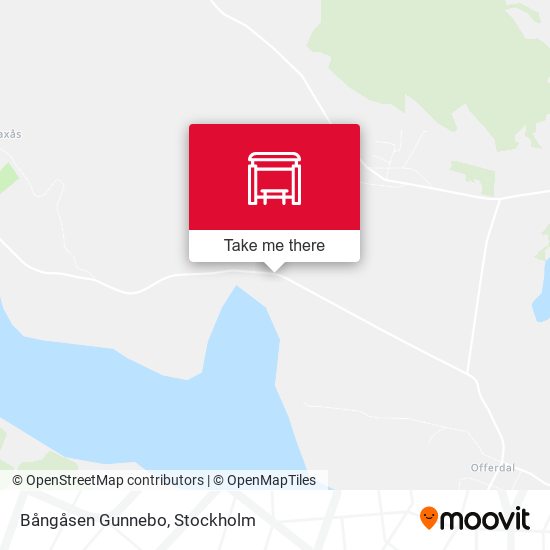 Bångåsen Gunnebo map