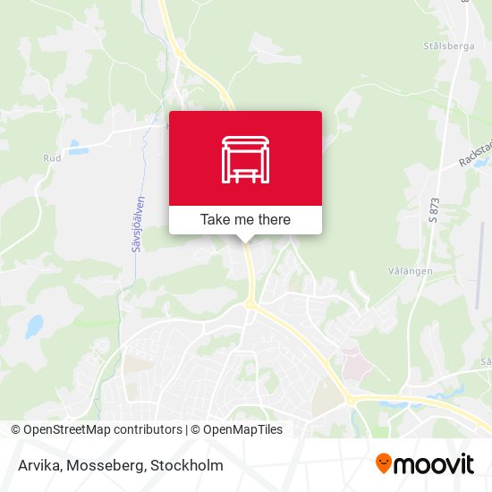 Arvika, Mosseberg map