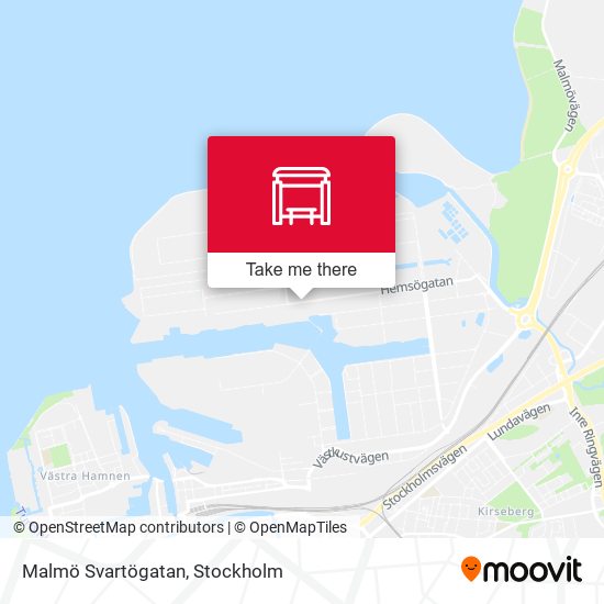 Malmö Svartögatan map
