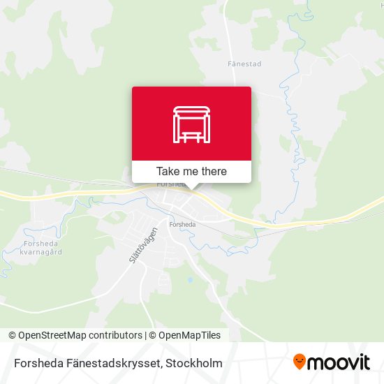 Forsheda Fänestadskrysset map