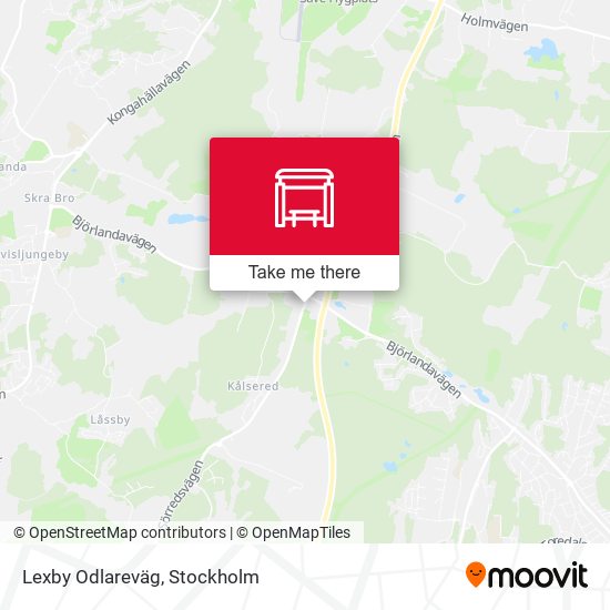 Lexby Odlareväg map