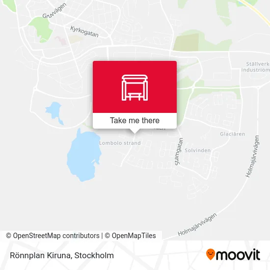 Rönnplan Kiruna map