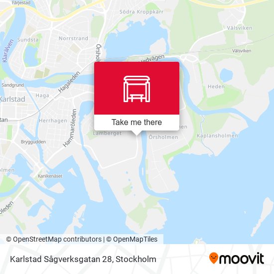 Karlstad Sågverksgatan 28 map