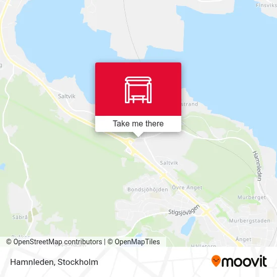 Hamnleden map