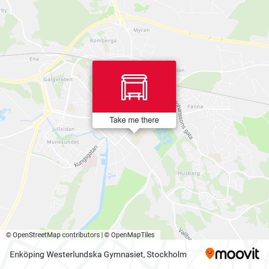 Enköping Westerlundska Gymnasiet map