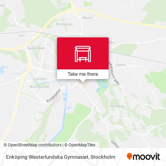Enköping Westerlundska Gymnasiet map