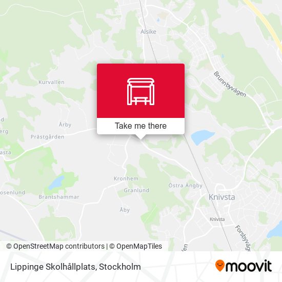 Lippinge Skolhållplats map