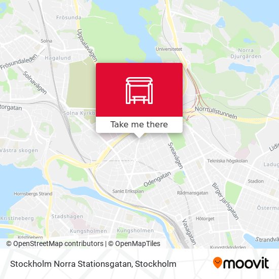 Stockholm Norra Stationsgatan map