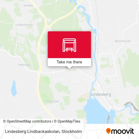Lindesberg Lindbackaskolan map