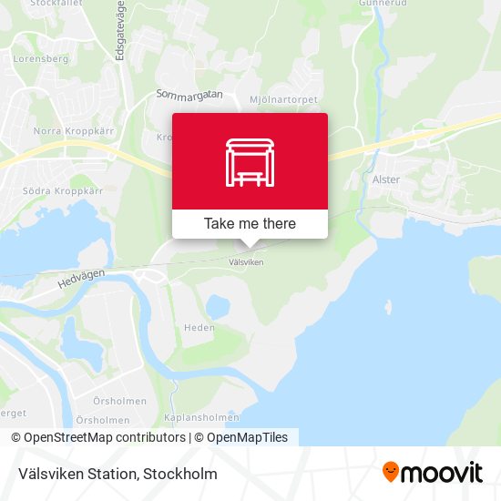 Välsviken Station map